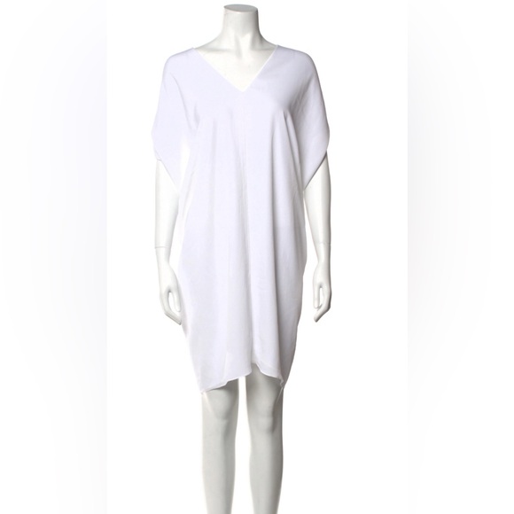 Hatch V Neck Tunic Dress White O/S - Picture 4 of 8